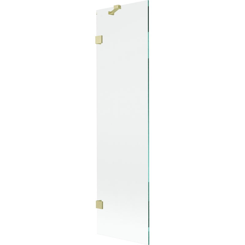 Mexen Lunar egyszárnyú zuhanyfal 50 x 150 cm, átlátszó, arany kefélt - 897-050-000-55-00