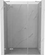 Mexen Lunar ușă de duș batantă stânga 150 cm, transparentă, nichel periat - 834S-150-050-97-00-L