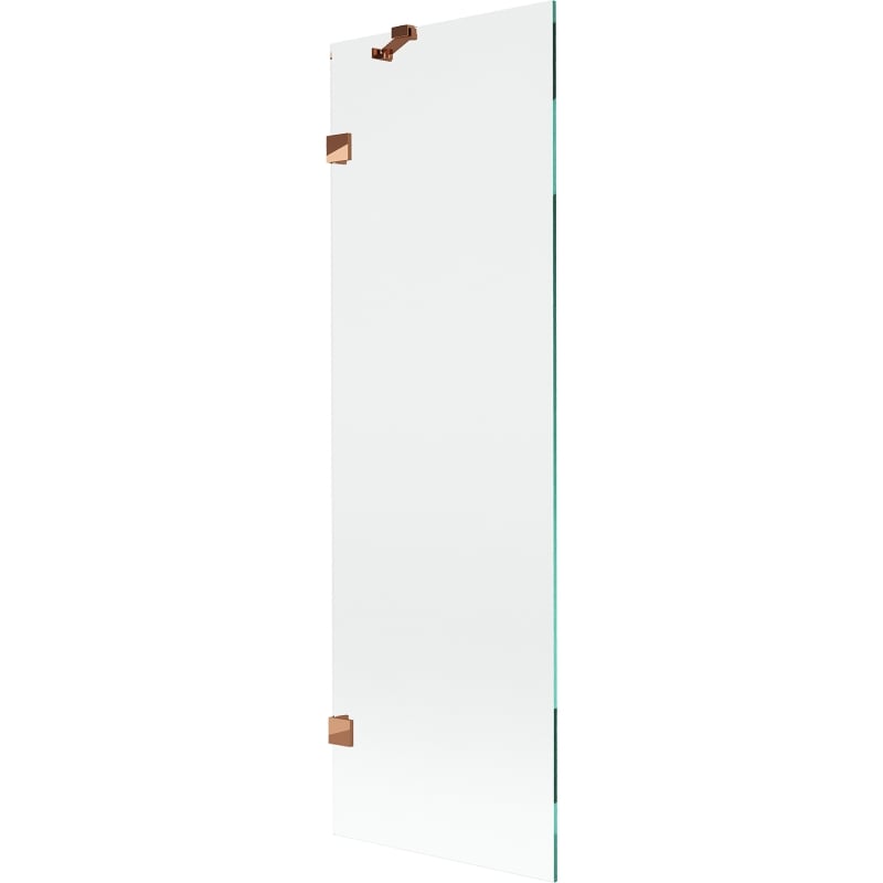 Mexen Lunar paravan de cadă cu 1 panou 60 x 150 cm, transparent, aur roz - 897-060-000-60-00