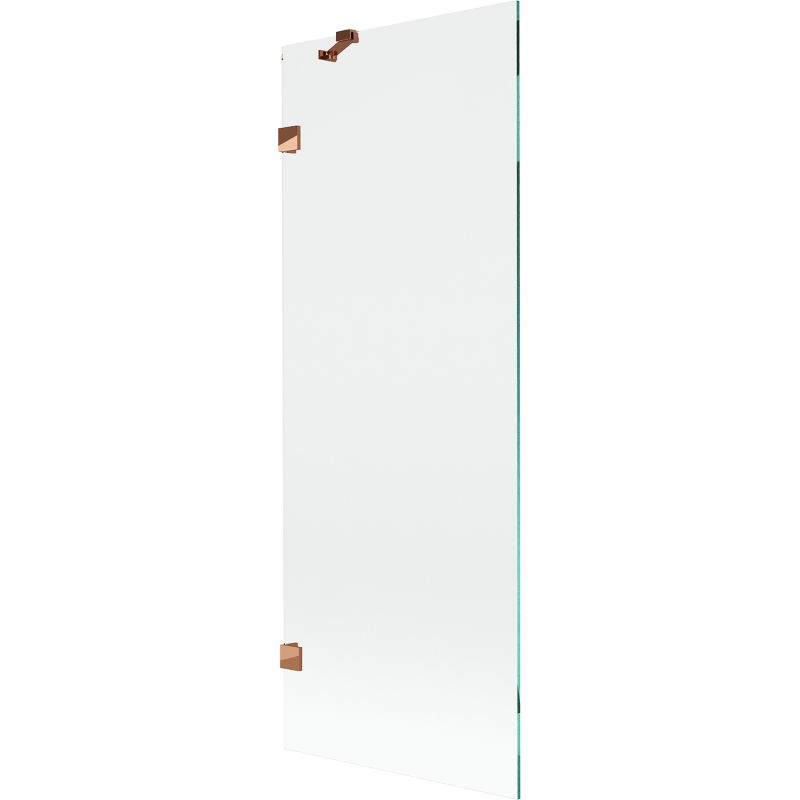 Mexen Lunar panou de baie cu un singur canat 70 x 150 cm, transparent, aur roz - 897-070-000-60-00