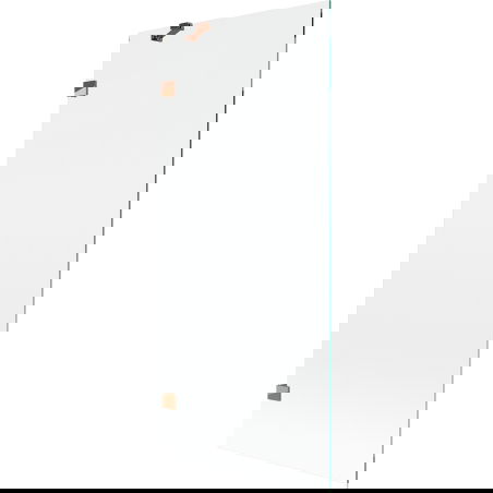 Mexen Lunar 1-szárnyú kádparaván 80 x 150 cm, átlátszó, rózsaarany - 897-080-000-60-00