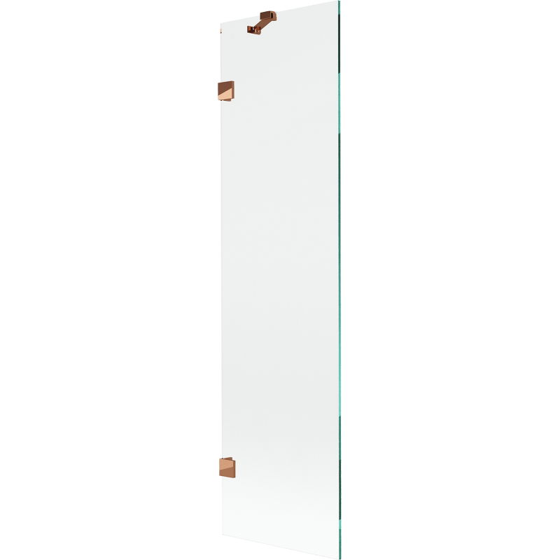 Mexen Lunar paravan de baie cu un panou 50 x 150 cm, transparent, aur roz - 897-050-000-60-00