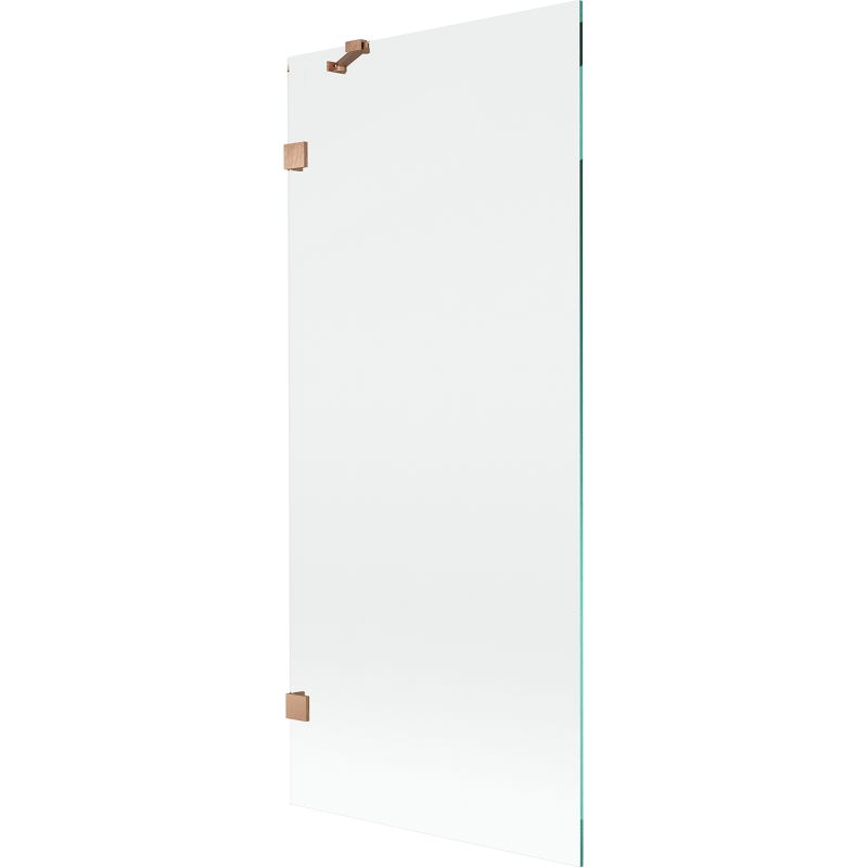 Paravan cadă Mexen Lunar cu 1 panou 80 x 150 cm, transparent, cupru periat - 897-080-000-65-00