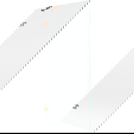 Mexen Lunar egyajtós kádparaván 80 x 150 cm, átlátszó, csiszolt réz - 897-080-000-65-00