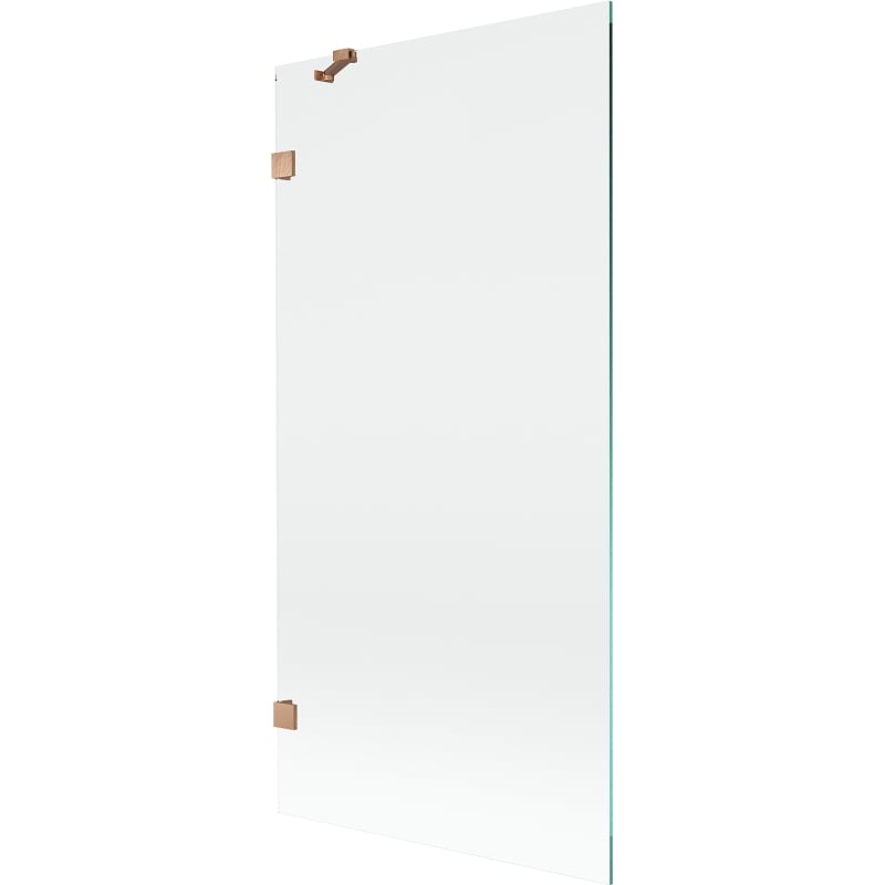 Mexen Lunar paravan cadă 1-foaie 90 x 150 cm, transparent, cupru periat - 897-090-000-65-00