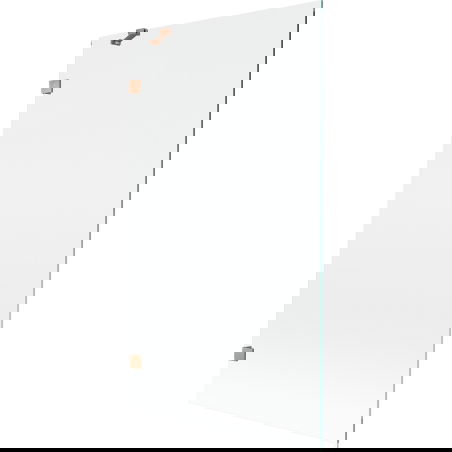 Mexen Lunar fürdőkádparaván 1-szárnyú 100 x 150 cm, átlátszó, kefélt réz - 897-100-000-65-00