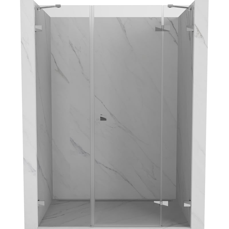 Mexen Lunar uși de duș batante dreapta 155 cm, transparent, crom - 834S-155-050-01-00-P