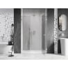 Mexen Lunar uși de duș batante dreapta 155 cm, transparent, crom - 834S-155-050-01-00-P