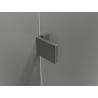 Mexen Lunar paravan de cadă cu un singur panou 60 x 150 cm, transparent, gri armă periat - 897-060-000-66-00