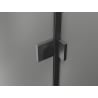 Mexen Lunar paravan de cadă cu un singur panou 60 x 150 cm, transparent, gri armă periat - 897-060-000-66-00