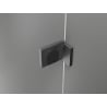 Mexen Lunar paravan de cadă cu un singur panou 60 x 150 cm, transparent, gri armă periat - 897-060-000-66-00