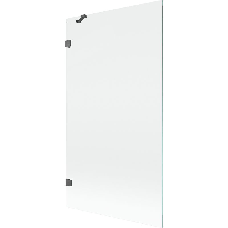 Mexen Lunar 1 szárnyú fürdőszobai paraván 100 x 150 cm, átlátszó, gun gray kefélt - 897-100-000-66-00