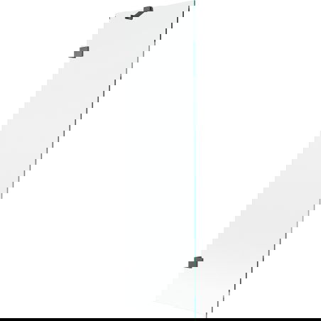 Mexen Lunar paravan de cadă cu un singur panou 50 x 150 cm, transparent, gri metalizat periat - 897-050-000-66-00