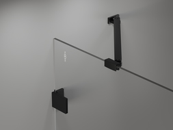 Mexen Lunar paravan de baie cu 1 canat 60 x 150 cm, transparent, negru - 897-060-000-70-00