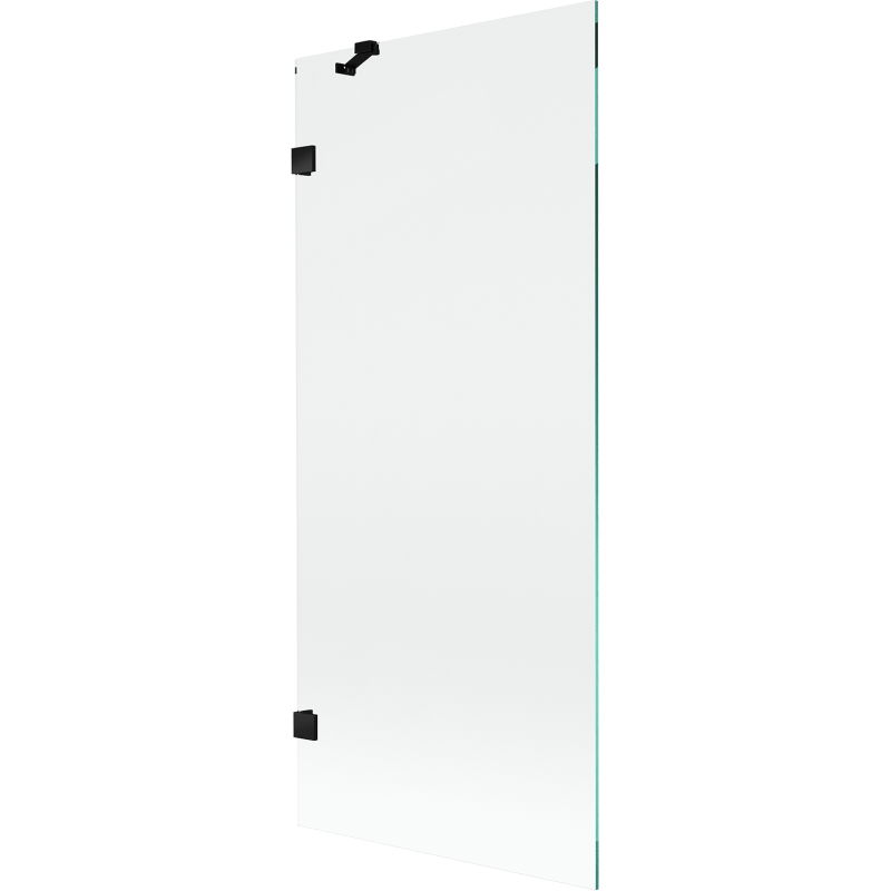 Mexen Lunar 1-szárnyú fürdőszobai paraván 80 x 150 cm, átlátszó, fekete - 897-080-000-70-00