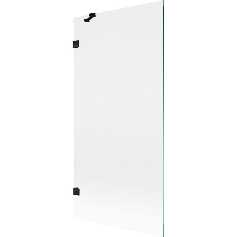 Mexen Lunar egy szárnyú fürdőkád paraván 90 x 150 cm, átlátszó, fekete - 897-090-000-70-00