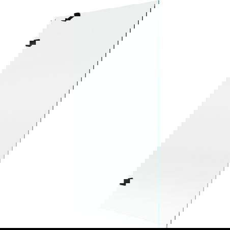 Mexen Lunar egy szárnyú fürdőkád paraván 90 x 150 cm, átlátszó, fekete - 897-090-000-70-00