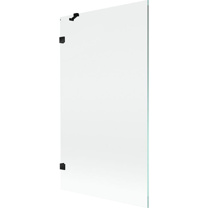 Mexen Lunar egyajtós fürdőszobai paraván 100 x 150 cm, átlátszó, fekete - 897-100-000-70-00