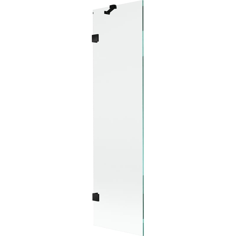 Mexen Lunar egyrészes fürdőszobai paraván 50 x 150 cm, átlátszó, fekete - 897-050-000-70-00