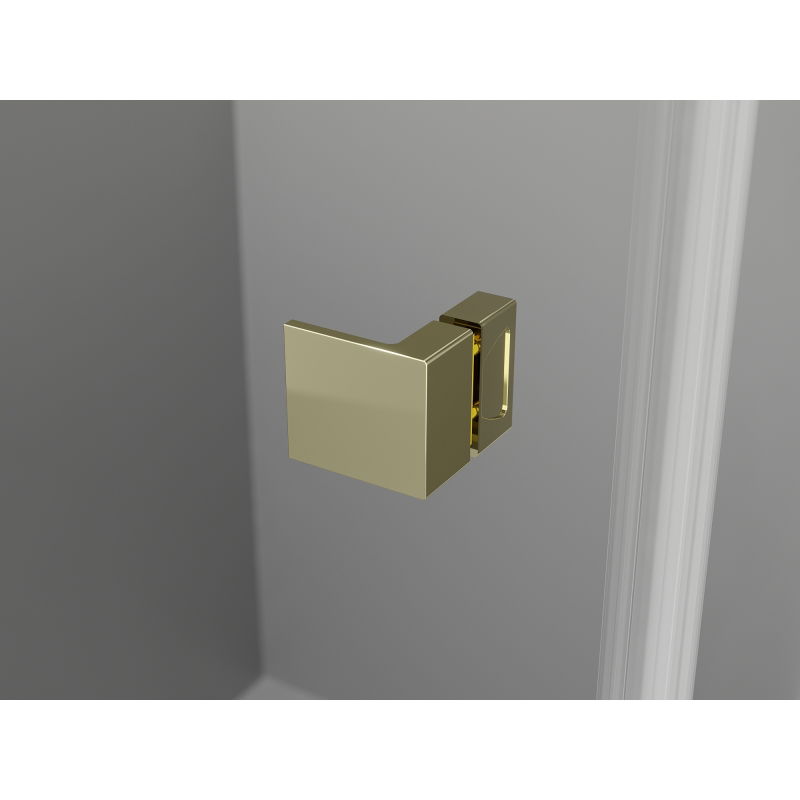 Mexen Lunar ușă de duș batantă dreapta 125 cm, transparentă, aurie - 834S-125-050-50-00-P