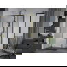 Mexen Apia cabină de duș extensibilă 100 x 70 cm, transparent, Aurie - 840-100-070-50-00