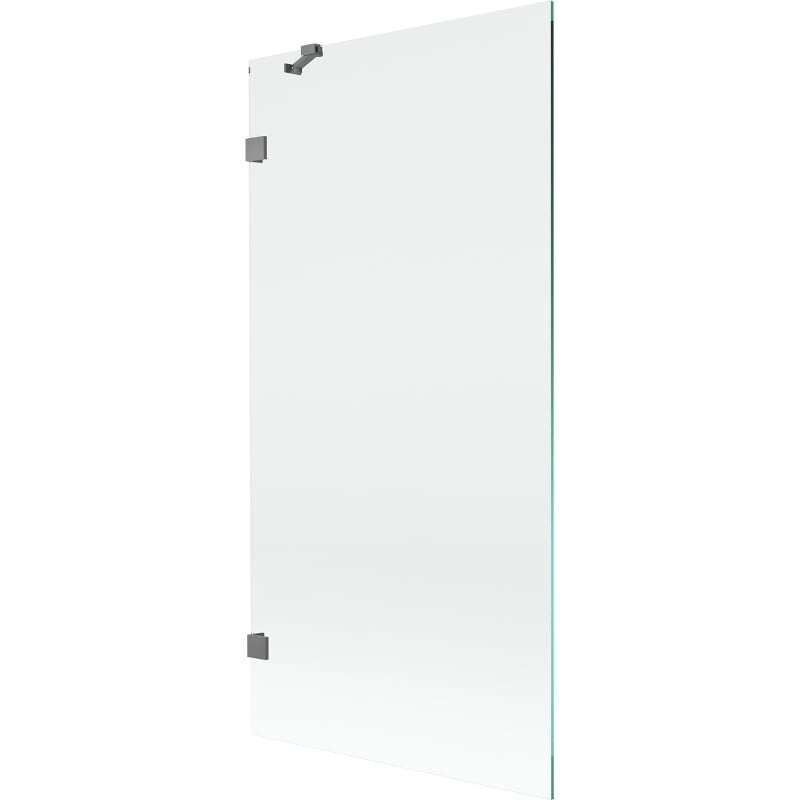 Mexen Lunar 1-szárnyú fürdőszobai paraván 90 x 150 cm, átlátszó, gun metal - 897-090-000-95-00