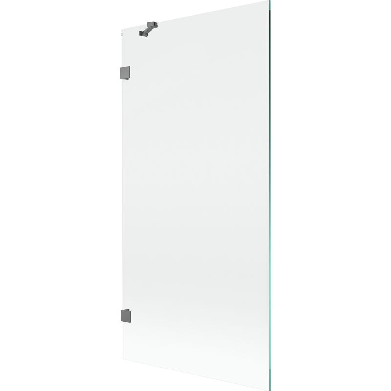 Mexen Lunar paravan de cadă cu un singur panou 90 x 150 cm, transparent, gun metal - 897-090-000-95-00