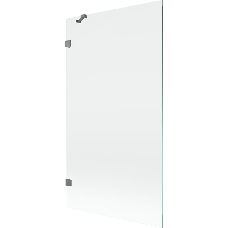 Mexen Lunar egyajtós fürdőszobai panel 100 x 150 cm, átlátszó, gun metal - 897-100-000-95-00