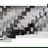 Mexen Lunar L ușă de duș batantă stânga 145 cm, transparent, aur roz - 834SL-145-050-60-00-L