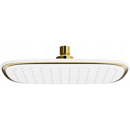 Mexen D-49 pară de tip ploaie 25x29 cm, Albă/Aurie - 79749-25