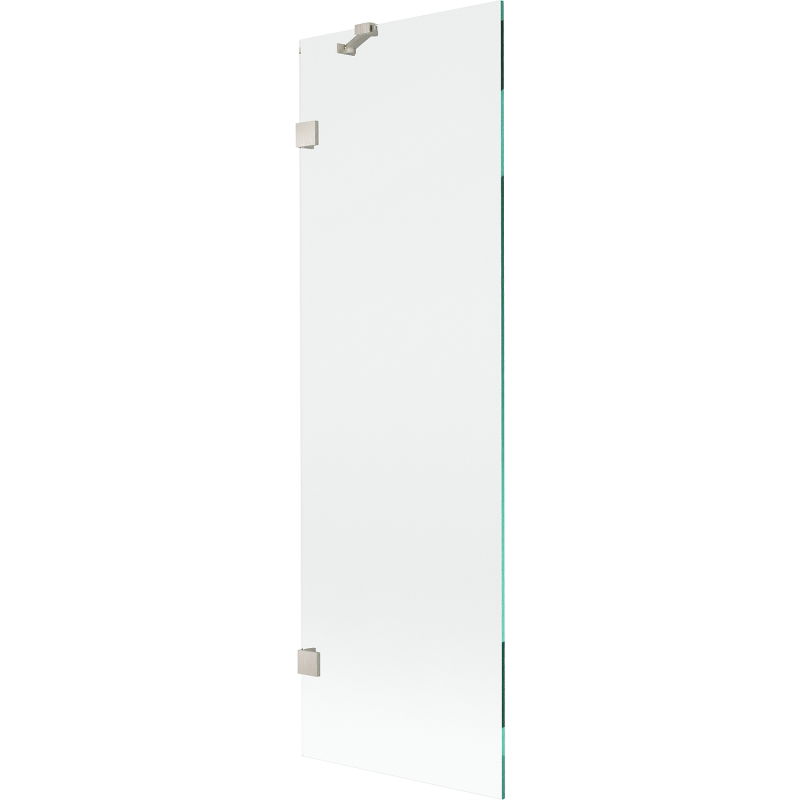 Mexen Lunar 1 szárnyú fürdőszobai paraván 60 x 150 cm, átlátszó, kefélt nikkel - 897-060-000-97-00