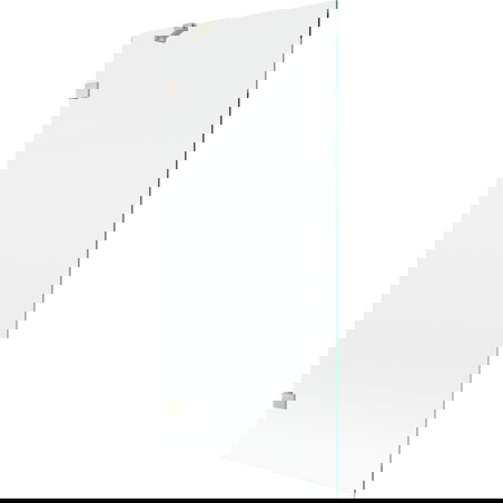 Mexen Lunar egyajtós fürdőszobai paraván, 80 x 150 cm, átlátszó, kefélt nikkel - 897-080-000-97-00