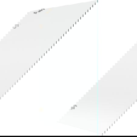 Mexen Lunar 1-szárnyas kádparaván 100 x 150 cm, átlátszó, szálcsiszolt nikkel - 897-100-000-97-00