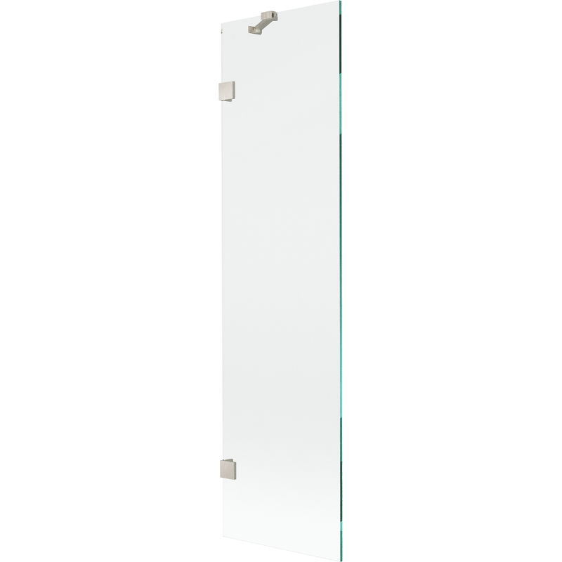 Mexen Lunar 1-szárnyú kádparaván 50 x 150 cm, átlátszó, kefélt nikkel - 897-050-000-97-00