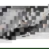 Mexen Lunar Uși de duș batante dreapta 135 cm, transparent, aur roz - 834S-135-050-60-00-P