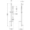 Mexen DQ72 set de duș culisant, crom - 785724581-00
