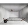 Mexen Lunar ușă de duș batantă dreapta 150 cm, transparent, aur roz - 834S-150-050-60-00-P
