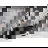 Mexen Lunar ușă de duș rabatabilă dreaptă 135 cm, transparentă, cupru periat - 834S-135-050-65-00-P