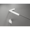 Mexen Lunar L paravan pentru cadă 1-foi 50 x 150 cm, transparent, alb - 897L-050-000-20-00