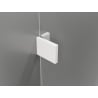 Mexen Lunar L paravan pentru cadă 1-foi 50 x 150 cm, transparent, alb - 897L-050-000-20-00