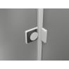 Mexen Lunar L paravan pentru cadă 1-foi 50 x 150 cm, transparent, alb - 897L-050-000-20-00