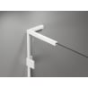 Mexen Lunar L paravan pentru cadă 1-foi 50 x 150 cm, transparent, alb - 897L-050-000-20-00