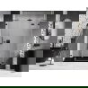 Mexen Lunar ușă de duș, deschidere dreapta, 130 cm, transparentă, neagră - 834S-130-050-70-00-P