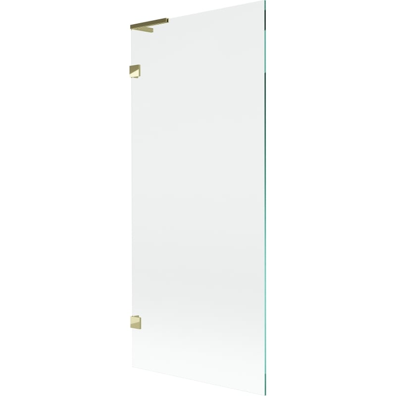 Mexen Lunar L paravan cadă 1-canată 80 x 150 cm, transparent, auriu - 897L-080-000-50-00