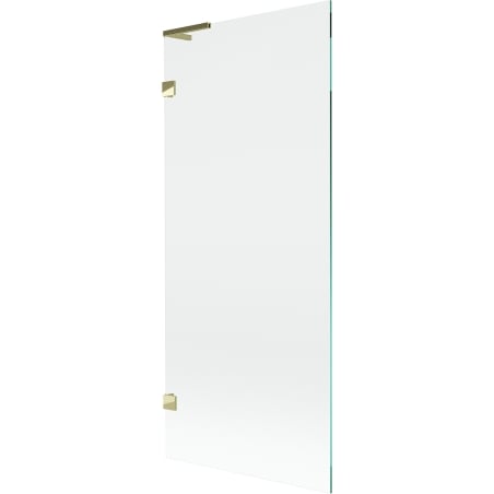 Mexen Lunar L paravan cadă 1-canată 80 x 150 cm, transparent, auriu - 897L-080-000-50-00