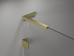 Mexen Lunar L paravan de cadă cu 1 canat 50 x 150 cm, transparent, auriu periat - 897L-050-000-55-00