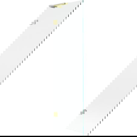 Mexen Lunar L fürdőkád paraván 1-szárnyú 50 x 150 cm, átlátszó, arany kefélt - 897L-050-000-55-00