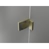 Mexen Lunar L paravan de cadă cu 1 panou 60 x 150 cm, transparent, auriu periat - 897L-060-000-55-00