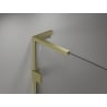 Mexen Lunar L paravan de cadă cu 1 panou 60 x 150 cm, transparent, auriu periat - 897L-060-000-55-00