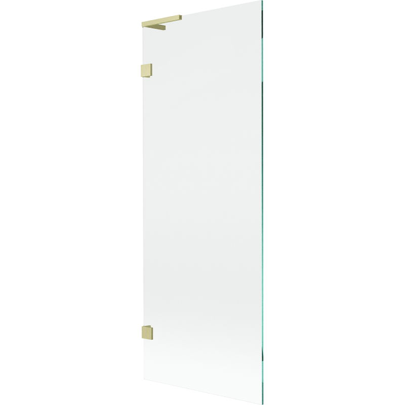 Mexen Lunar L fürdőkádparaván 1-szárnyú 70 x 150 cm, átlátszó, arany kefe - 897L-070-000-55-00